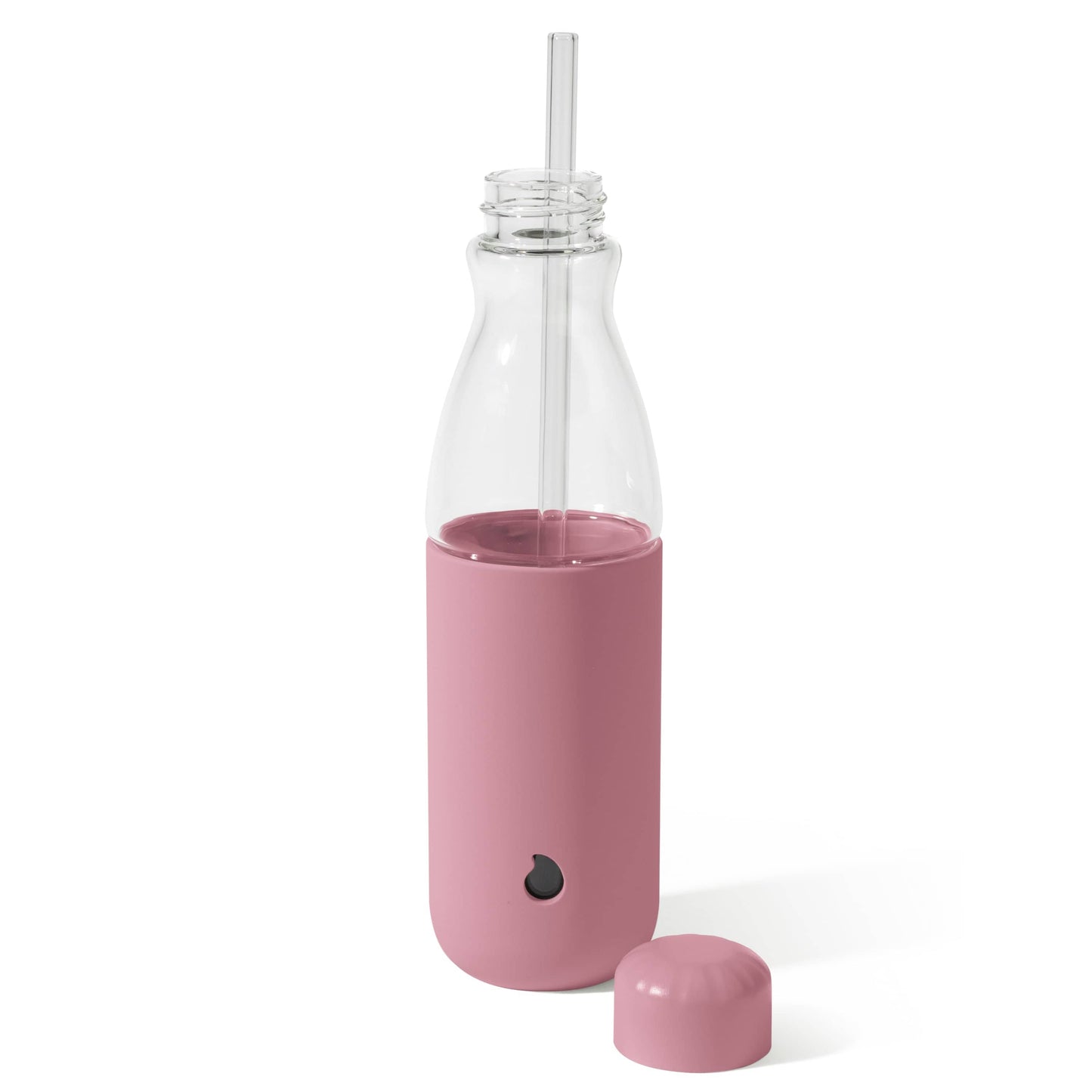 glass-original-bottle-18oz-a1 18oz_Dusty_Pink_Glass_Original_Bottle_Front_Cap_Off_Straw_In_Front_Cap_On_Straw_In.jpg