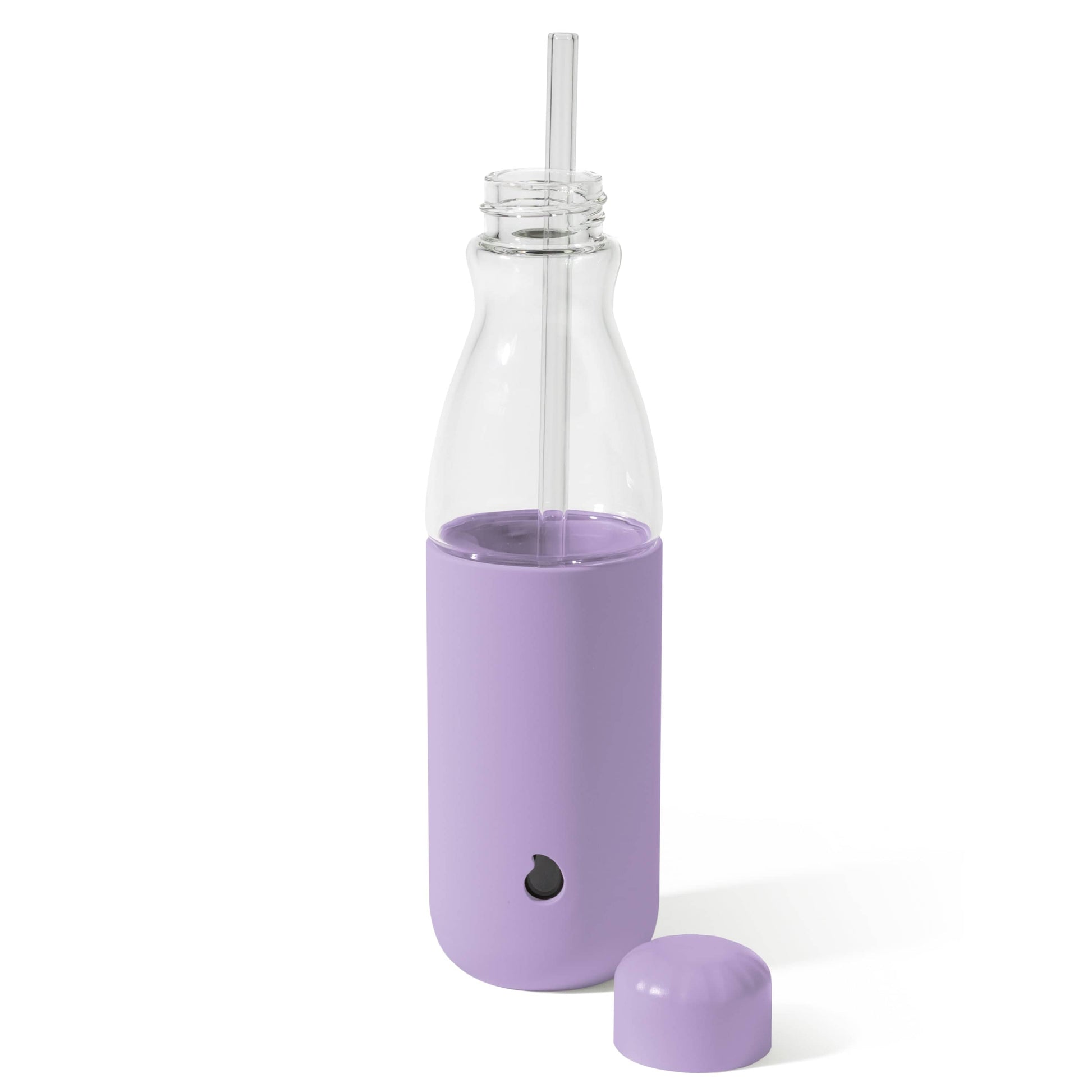 glass-original-bottle-18oz-a1 18oz_Lilac_Purple_Glass_Original_Bottle_Front_Cap_Off_Straw_In_Front_Cap_On_Straw_In.jpg