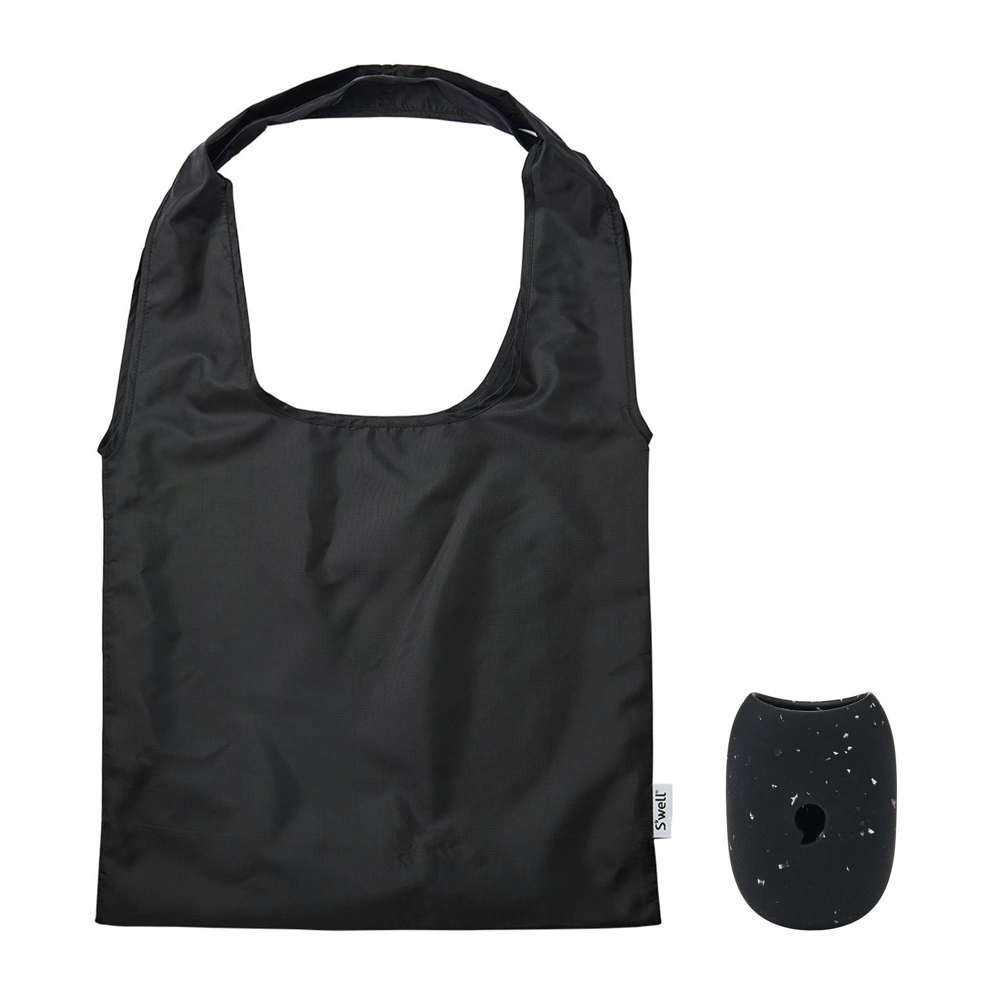 droplet-tote-v6 Swell-Droplet-Tote-Bag-Onyx-Black-Speckled-Front-With-Capsule.jpg
