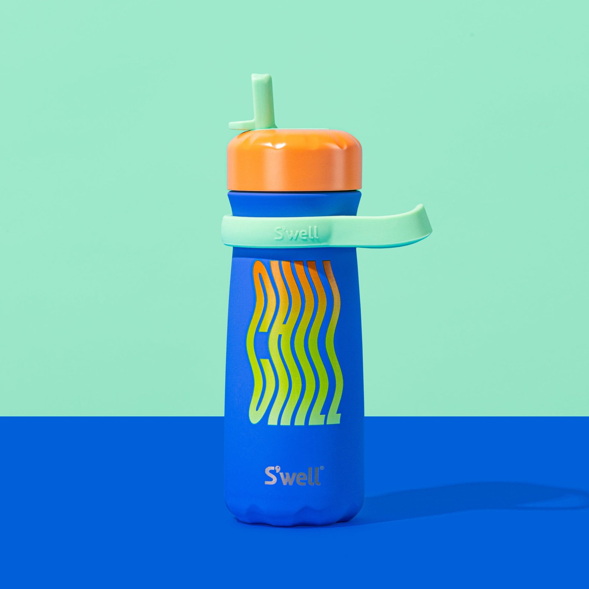 traveler-with-flip-straw-lid-16oz-k5 Swell-Kids-Water-Bottle-Traveler-16oz-Blue-Chill-Beauty.jpg